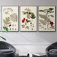 Leaves & Berries I - Floater Framed Canvas Set