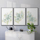Seafoam Petals I - Floater Framed Canvas Set