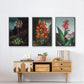 Temple of Flora I - Floater Framed Canvas Set