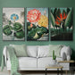 Temple of Flora IV - Floater Framed Canvas Set