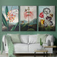 Temple of Flora VI - Floater Framed Canvas Set