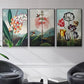 Temple of Flora VI - Floater Framed Canvas Set