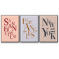 City Center Type I - Floater Framed Canvas Set