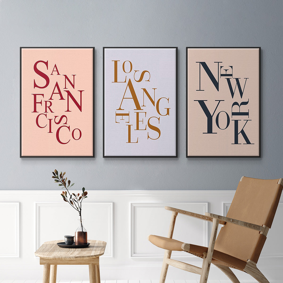 City Center Type I - Floater Framed Canvas Set
