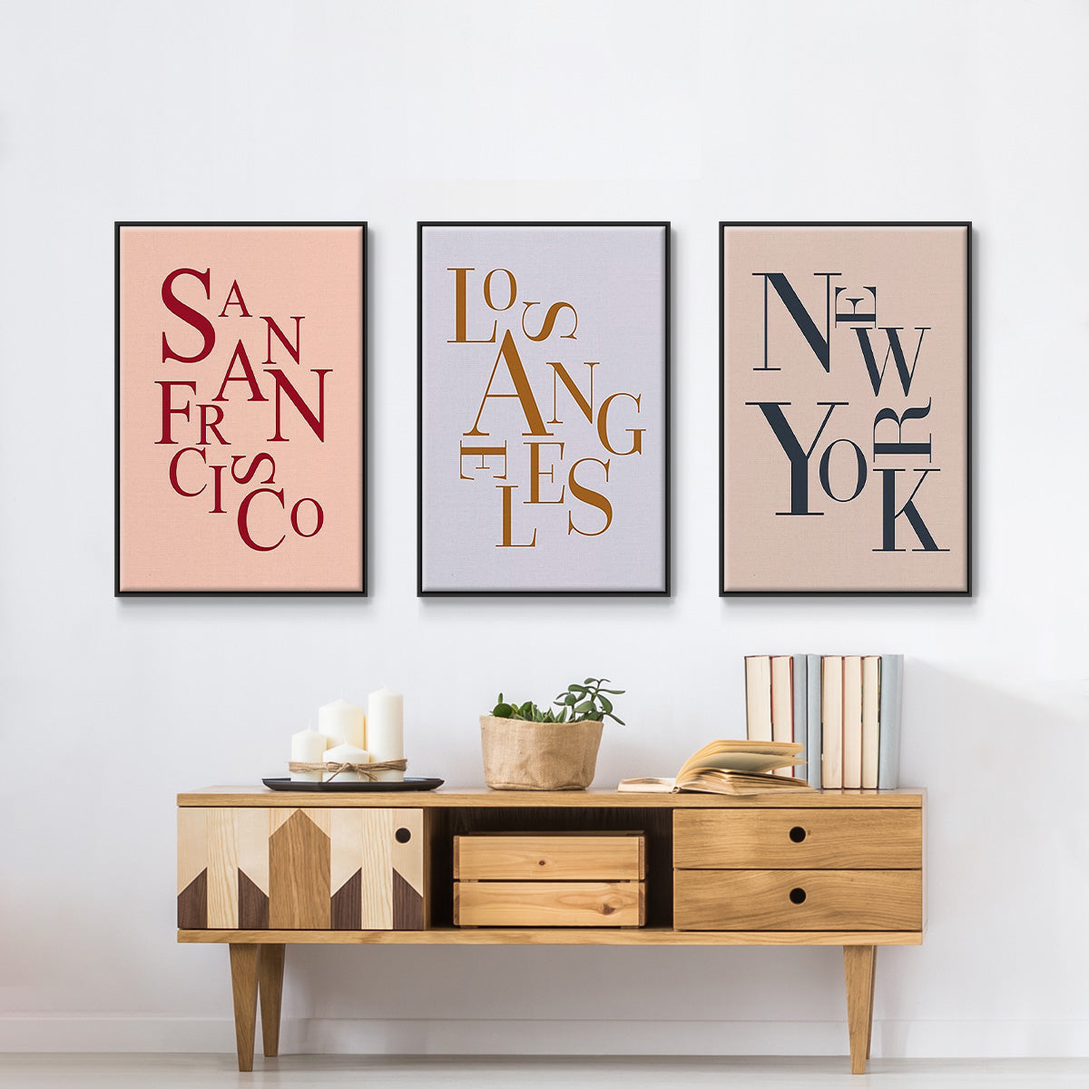 City Center Type I - Floater Framed Canvas Set