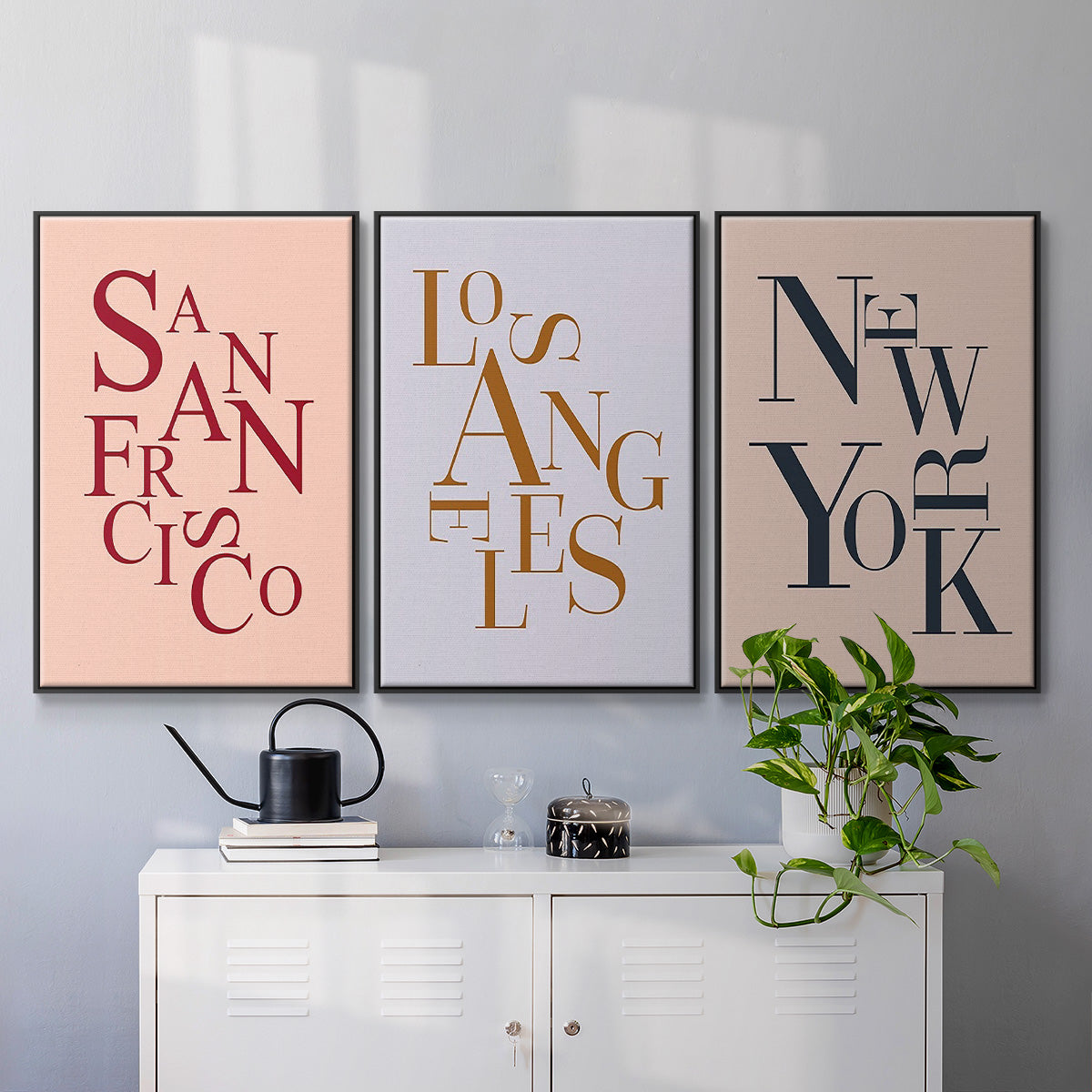 City Center Type I - Floater Framed Canvas Set