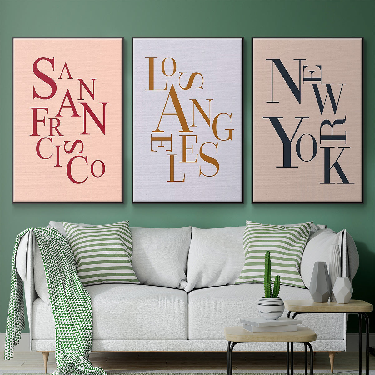 City Center Type I - Floater Framed Canvas Set