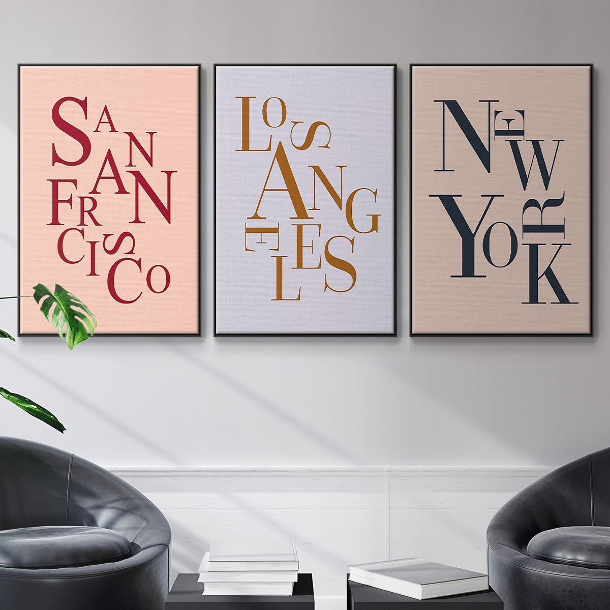 City Center Type I - Floater Framed Canvas Set
