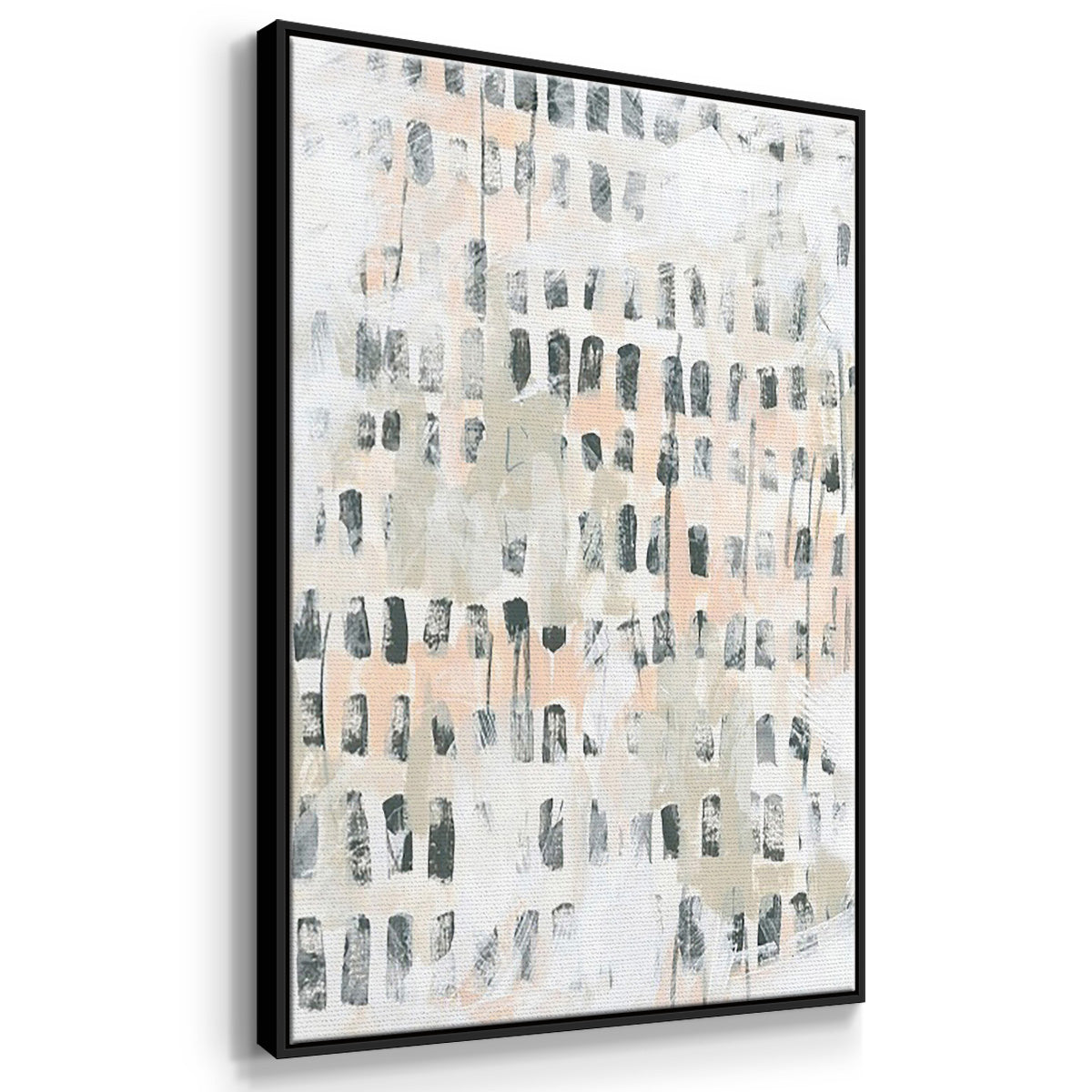 Sand Glyphs I - Floater Framed Canvas Set