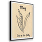 Birth Month IV - Floater Framed Canvas Set