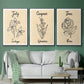Birth Month VI - Floater Framed Canvas Set