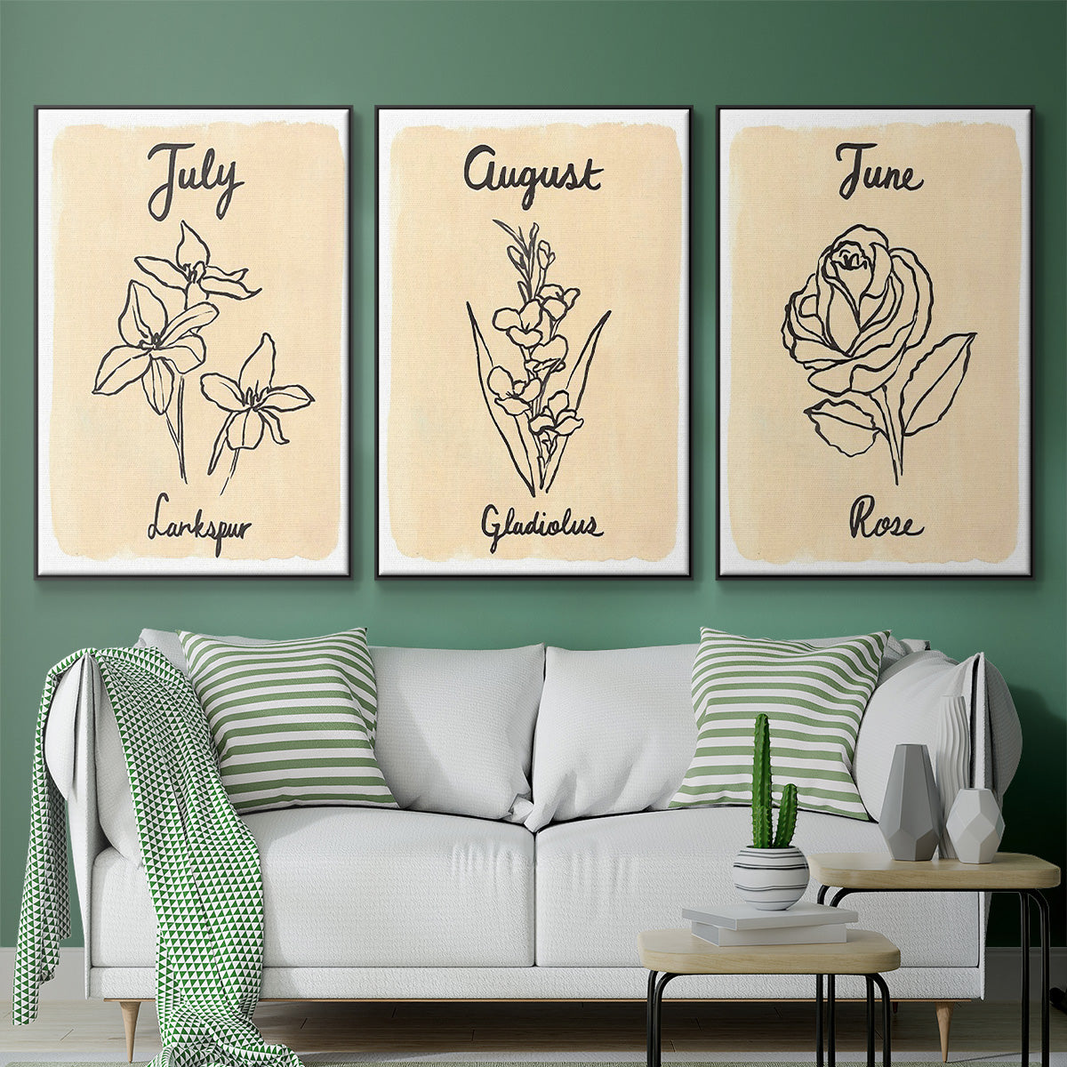 Birth Month VI - Floater Framed Canvas Set