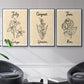 Birth Month VI - Floater Framed Canvas Set