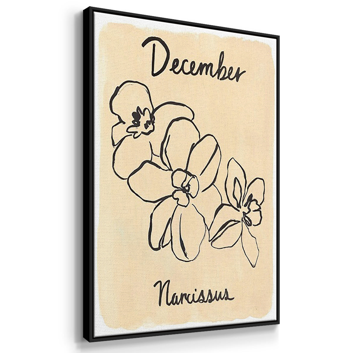 Birth Month X - Floater Framed Canvas Set