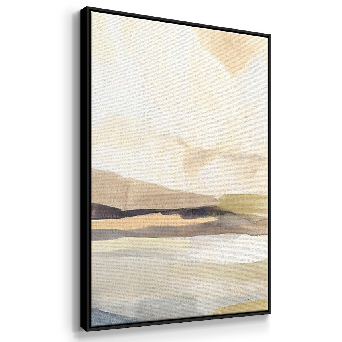 Slate Movement I - Floater Framed Canvas Set