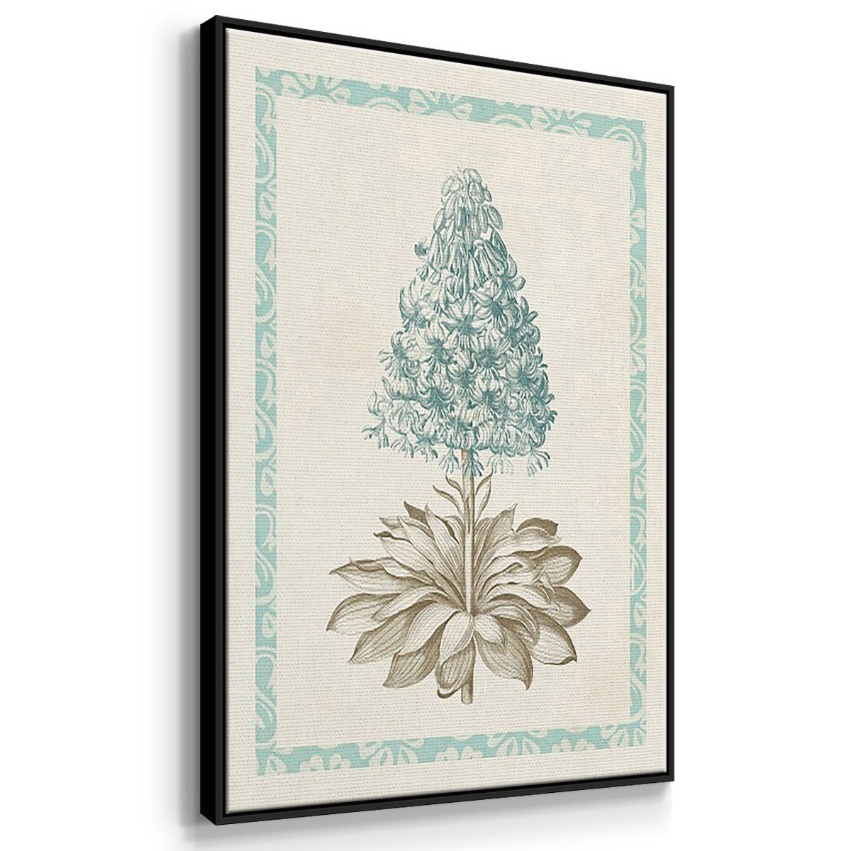 Willow Blue Besler IV - Floater Framed Canvas Set