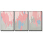 Blushing Abstract I - Floater Framed Canvas Set