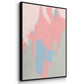 Blushing Abstract I - Floater Framed Canvas Set