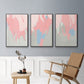 Blushing Abstract I - Floater Framed Canvas Set
