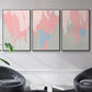 Blushing Abstract I - Floater Framed Canvas Set
