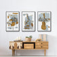Rehearsal I - Floater Framed Canvas Set
