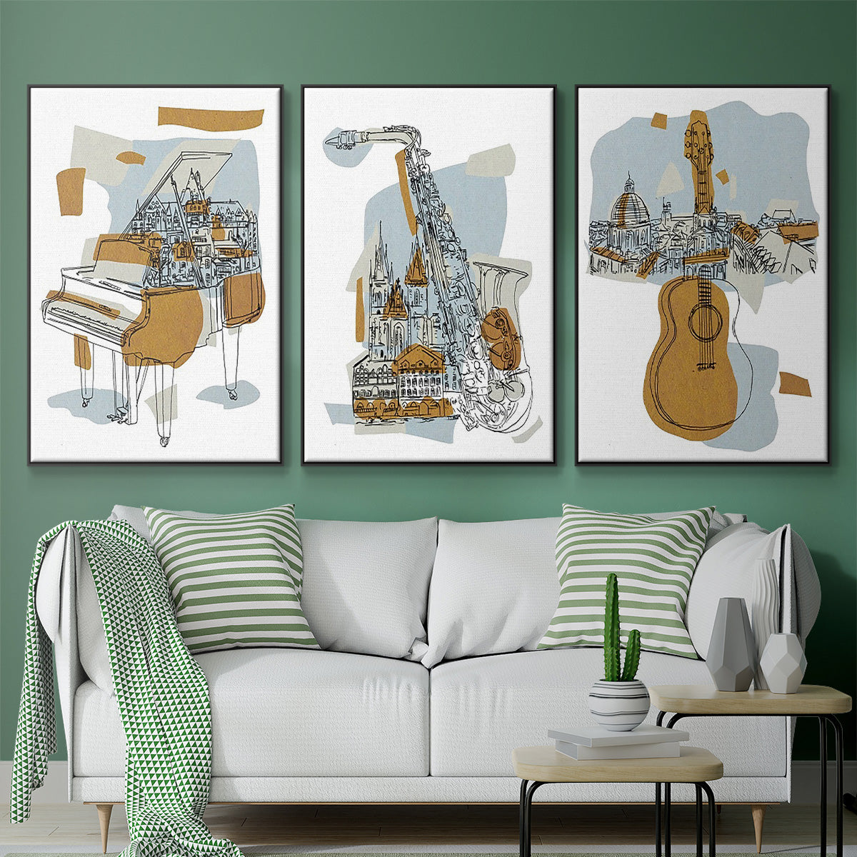 Rehearsal I - Floater Framed Canvas Set