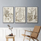 Sepia Botanical Journal IV - Floater Framed Canvas Set