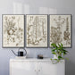 Sepia Botanical Journal IV - Floater Framed Canvas Set