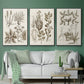 Sepia Botanical Journal VI - Floater Framed Canvas Set