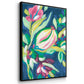 Blue Tropics I - Floater Framed Canvas Set
