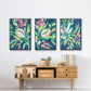 Blue Tropics I - Floater Framed Canvas Set