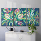 Blue Tropics I - Floater Framed Canvas Set