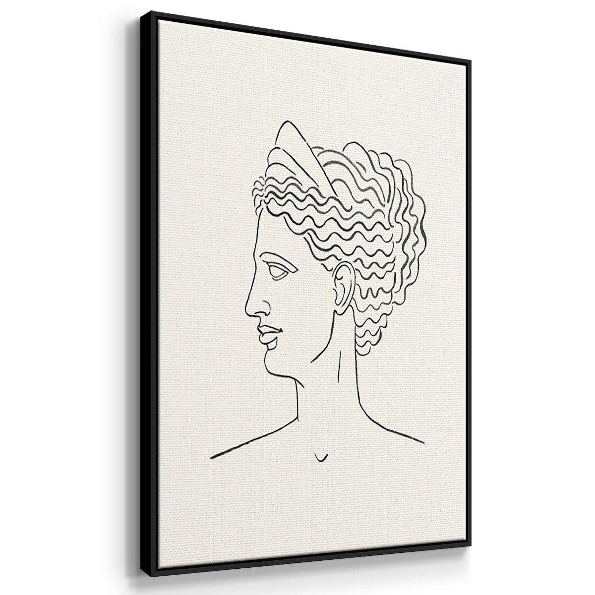 Greek Busts I - Floater Framed Canvas Set