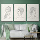Greek Busts I - Floater Framed Canvas Set