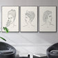 Greek Busts I - Floater Framed Canvas Set