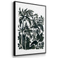 Ink Jungle I - Floater Framed Canvas Set