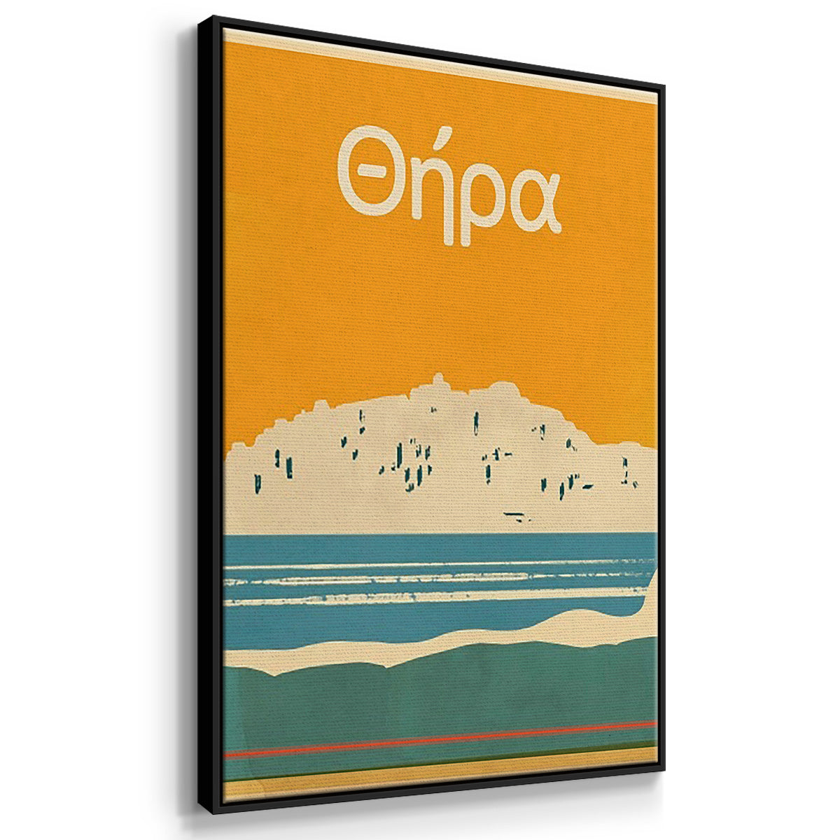 Summer Abroad I - Floater Framed Canvas Set