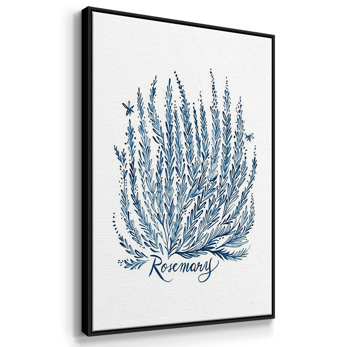 Summer Herb Garden Sketches I - Floater Framed Canvas Set