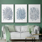 Summer Herb Garden Sketches I - Floater Framed Canvas Set