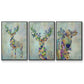 Fantastic Florals Cow - Floater Framed Canvas Set