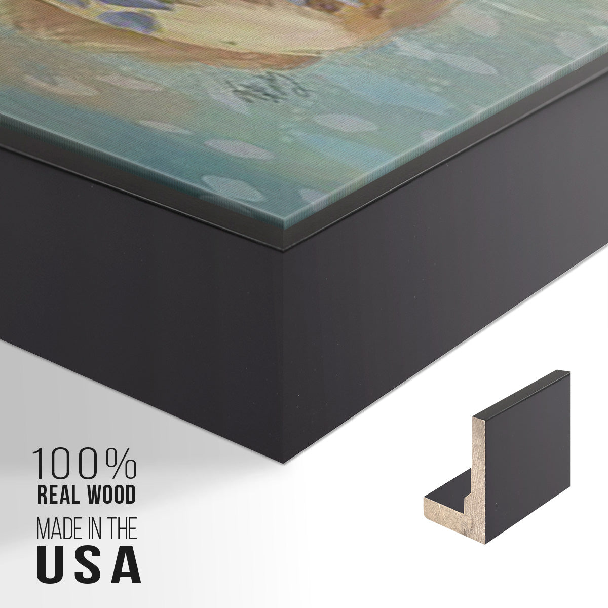 Fantastic Florals Fox, Sitting - Floater Framed Canvas Set