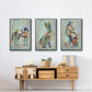 Fantastic Florals Fox, Sitting - Floater Framed Canvas Set