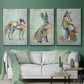 Fantastic Florals Fox, Sitting - Floater Framed Canvas Set