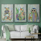 Fantastic Florals Owl - Floater Framed Canvas Set