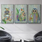Fantastic Florals Owl - Floater Framed Canvas Set