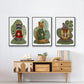 Hot Chocolate Bear - Floater Framed Canvas Set