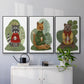 Hot Chocolate Bear - Floater Framed Canvas Set