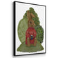 Latte Moose in Sweater - Floater Framed Canvas Set