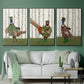 Pheasant Shooting Party 5 - Floater Framed Canvas Set