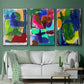 Brights Strokes I - Floater Framed Canvas Set